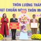 THÔN LƯƠNG THÀNH  TỔ CHỨC LỄ CÔNG BỐ ĐẠT DANH HIỆU THÔN NÔNG THÔN MỚI KIỂU MẪU NĂM 2022