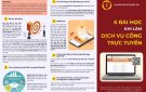 6 BÀI HỌC  KHI LÀM DỊCH VỤ CÔNG TRỰC TUYẾN 