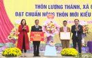 THÔN LƯƠNG THÀNH  TỔ CHỨC LỄ CÔNG BỐ ĐẠT DANH HIỆU THÔN NÔNG THÔN MỚI KIỂU MẪU NĂM 2022